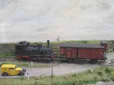 A view of the HO scale layout 'Selbstgefällig'