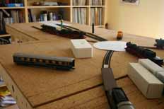 Zittau-Pethau shed model; overview from operator position 2