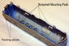 Mounting points inside Highliners F-unit bodyshell