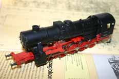 Modified Liliput BR52 loco body, cylinders and motion on Roco BR50 chassis