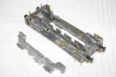 Detailed V36 running plate and chassis keeper assemblies from below