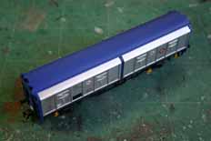 Assembled Transfesa van top view